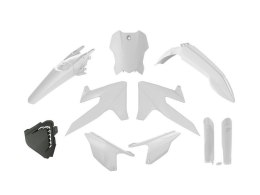 RACETECH (RTECH) 2025/12 KOMPLET PLASTIKÓW Z OSŁONAMI TELESKOPÓW TRIUMPH TF 250 X '24-'26, TF 450 RC '25-'26 KOLOR BIAŁY RACETECH