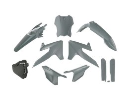 RACETECH (RTECH) 2025/12 KOMPLET PLASTIKÓW Z OSŁONAMI TELESKOPÓW TRIUMPH TF 250 X '24-'26, TF 450 RC '25-'26 KOLOR SZARY RACETECH