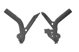 RACETECH (RTECH) 2025/12 OSŁONY RAMY (KOMPLET) BI-MATERIAL SUPER GRIP BETA RX 450 '24, KOLOR CZARNY RACETECH