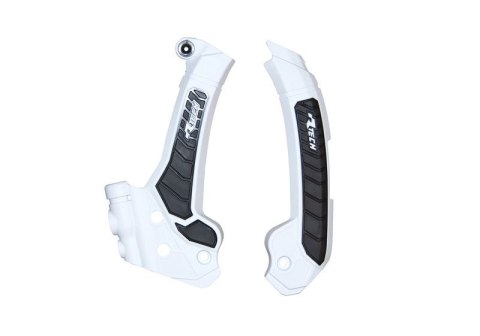 RACETECH (RTECH) 2025/12 OSŁONY RAMY (KOMPLET) BI-MATERIAL SUPER GRIP HUSQVARNA FC 250 / 450 '22-23, FS 450 '23-24, TC / FC 125  RACETECH