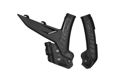 RACETECH (RTECH) 2025/12 OSŁONY RAMY (KOMPLET) BI-MATERIAL SUPER GRIP KTM EXC / EXCF 150 / 250 / 300 / 450 / 500 '24, SX 250 / 3 RACETECH