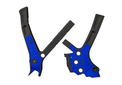 RACETECH (RTECH) 2025/12 OSŁONY RAMY (KOMPLET) BI-MATERIAL SUPER GRIP YAMAHA YZ 125 / 250 '05-'24, FANTIC XE / XX 125 / 250 / 30 RACETECH