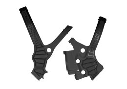 RACETECH (RTECH) 2025/12 OSŁONY RAMY (KOMPLET) BI-MATERIAL SUPER GRIP YAMAHA YZ 85 '22-'24 KOLOR CZARNY RACETECH