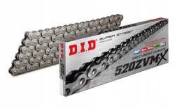 DID ŁAŃCUCH NAPĘDOWY 520ZVMXBK-114 (114 OGNIW) X-RING (OTWARTY + ZAKUWKA) DID