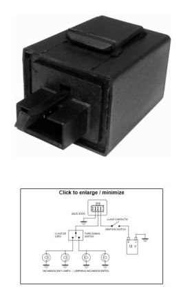 DZE PRZERYWACZ KIERUNKOWSKAZÓW YAMAHA XJ 600 '92-'96; YZF 750 '94; TDM 850 '92-'93; FZR 1000 '91-'93; GTS 1000 '93-'94 (3YA-8335 DZE ELEKTRYKA