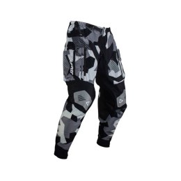 LEATT SPODNIE MOTO 4.5 ENDURO PANTS FORGE KOLOR CZARNY/SZARY/CAMO ROZMIAR XL LEATT