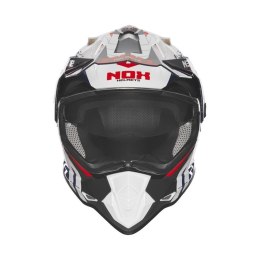 NOX KASK OFFROAD / TRAIL DUOSPORT (DUAL) N312 TRACK Z SZYBKĄ I BLENDĄ KOLOR POMARAŃCZOWY/ZIELONY (KHAKI) ROZMIAR XL NOX