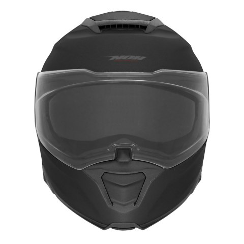 NOX KASK SZCZĘKOWY (FLIP-UP) Z BLENDĄ N967 CONQUER KOLOR CZARNY MAT/CZERWONY ROZMIAR M NOX