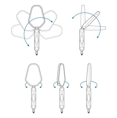 OXFORD 12/2025 LUSTERKO TRAIL Z ZESTAWEM MONTAŻOWYMKOLOR CZARNY OXFORD