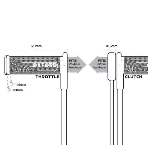 OXFORD 12/2025 MANETKI PODGRZEWANE DO MOTOCYKLA ADVANCED SPORT Z PRZEŁĄCZNIKIEM PRZY MANETCE OXFORD