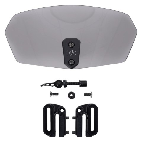 OXFORD 12/2025 WINDSHIELD DEFLEKTOR REGULOWANY NA SZYBĘ PRZYCIEMNIANY (DYMIONY) (SMOKED) 260 x 125MM OXFORD