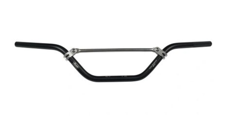 ACCEL KIEROWNICA ALUMINIOWA Z POPRZECZKĄ (22,2MM) ATV NISKA KOLOR CZARNY (SZER. 770MM, WYS. 130MM) ACCEL