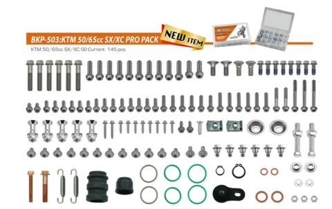 ACCEL KOMPLET ŚRUB PRO PACK FACTORY 2T (DUŻY) KTM 50/65 SX/XC '02, ACCEL