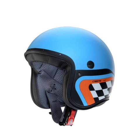 CABERG KASK OTWARTY JET MODEL FREERIDE X DAYTONA KOLOR NIEBIESKI MAT/CZARNY/POMARAŃCZOWY ROZMIAR XXL (WIZJER Z ZESTAWIE) CABERG