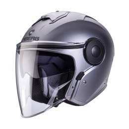 CABERG KASK OTWARTY JET Z BLENDĄ MODEL SOHO SOLID KOLOR SZARY MAT - GUNMETAL ROZMIAR S CABERG