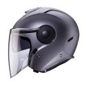 CABERG KASK OTWARTY JET Z BLENDĄ MODEL SOHO SOLID KOLOR SZARY MAT - GUNMETAL ROZMIAR S CABERG