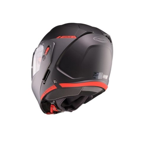 CABERG KASK SZCZĘKOWY FLIP-UP MODEL HORUS X RAY CZARNY MAT/SZARY/CZERWONY FLUO ROZMIAR M CABERG