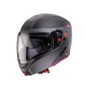 CABERG KASK SZCZĘKOWY FLIP-UP MODEL HORUS X RAY CZARNY MAT/SZARY/FUKSJA (INTENSYWNY ODCIEŃ RÓŻOWEGO) ROZMIAR XS CABERG