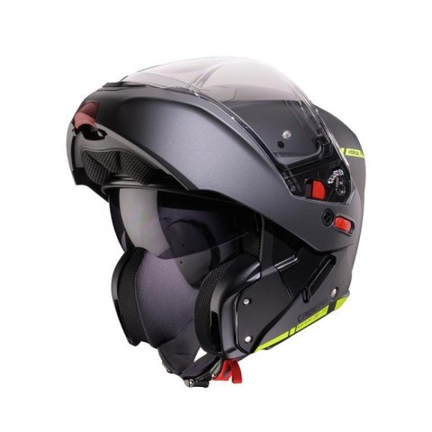 CABERG KASK SZCZĘKOWY FLIP-UP MODEL HORUS X RAY CZARNY MAT/SZARY/ŻÓŁTY FLUO ROZMIAR L CABERG