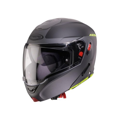 CABERG KASK SZCZĘKOWY FLIP-UP MODEL HORUS X RAY CZARNY MAT/SZARY/ŻÓŁTY FLUO ROZMIAR M CABERG