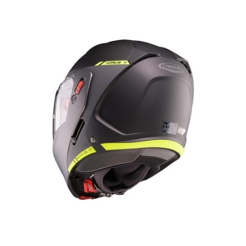 CABERG KASK SZCZĘKOWY FLIP-UP MODEL HORUS X RAY CZARNY MAT/SZARY/ŻÓŁTY FLUO ROZMIAR M CABERG