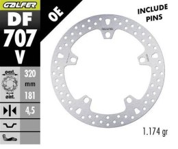 GALFER TARCZA HAMULCOWA PRZÓD BMW F 800R/S/ST/GT '09-; F 900XR '20-; R 850R/RT '04; R 1100S '01-; R 1100/1500/1200/1250S/R/RT/S/ GALFER