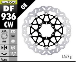 GALFER TARCZA HAMULCOWA PRZÓD BMW M 1000R '23-; M 1000RR '21-; M 1000XR '24-; S 1000R '21- ; S 1000RR '19-; S 1000XR '20- (WAVE  GALFER