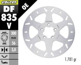 GALFER TARCZA HAMULCOWA PRZÓD HARLEY-DAVIDSON (300X56X5) (ROUND FIXED) GALFER