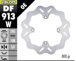 GALFER TARCZA HAMULCOWA TYŁ DUCATI HYPERMOTARD 939/950 '13-; MONSTER 796/1100 '09- (WAVE DISC) (245X108X5MM) GALFER