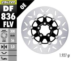 GALFER TARCZA HAMULCOWA TYŁ HARLEY-DAVIDSON (300X56X5) PŁYWAJĄCA GALFER