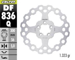 GALFER TARCZA HAMULCOWA TYŁ HARLEY-DAVIDSON (300X56X5) (QUBIQ) GALFER