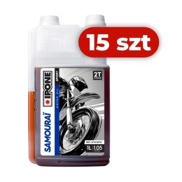 IPONE SAMOURAI 2T OLEJ DO MIESZANKI 100% SYNTETYK 1L ESTER (AKC) (15) ZASTĘPUJE 800089 KARTON 15 SZTUK IPONE
