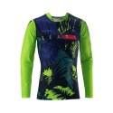 LEATT KOSZULKA MOTO 5.5 ULTRAWELD JERSEY JUNGLE KOLOR CZARNY/GRANATOWY/ZIELONY FLUO ROZMIAR L LEATT