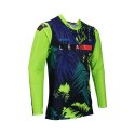 LEATT KOSZULKA MOTO 5.5 ULTRAWELD JERSEY JUNGLE KOLOR CZARNY/GRANATOWY/ZIELONY FLUO ROZMIAR L LEATT
