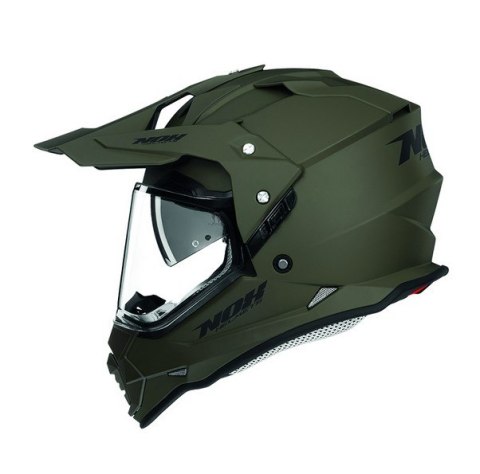 NOX KASK OFFROAD / TRAIL DUOSPORT (DUAL) N312 SOLID Z SZYBKĄ I BLENDĄ KOLOR ZIELONY MAT (KHAKI) ROZMIAR L NOX