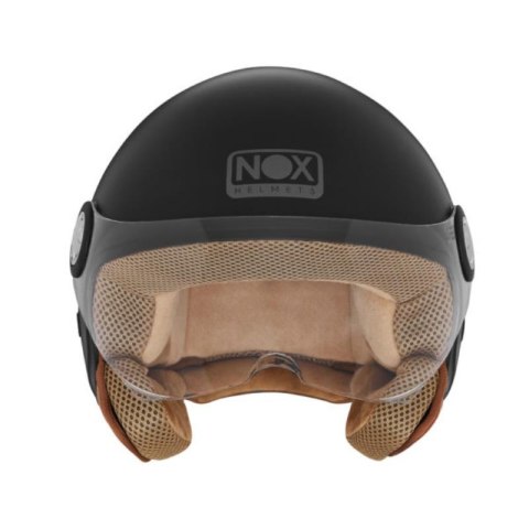 NOX KASK OTWARTY JET Z BLENDĄ N210 EVO KOLOR CZARNY MAT ROZMIAR L NOX
