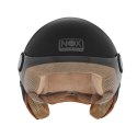NOX KASK OTWARTY JET Z BLENDĄ N210 EVO KOLOR CZARNY MAT ROZMIAR M NOX