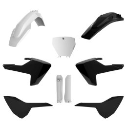 POLISPORT KOMPLET PLASTIKÓW (FULL KIT) HUSQVARNA TC/FC '16-'18 W ZESTAWIE TABLICA PRZEDNIA (8665800002) I OSŁONY AMORTYZARORÓW ( POLISPORT