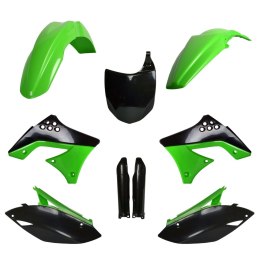 POLISPORT KOMPLET PLASTIKÓW (FULL KIT) KAWASAKI KX 250F '09-'12 W ZESTAWIE TABLICA PRZEDNIA (8660800002) I OSŁONY AMORTYZARORÓW  POLISPORT