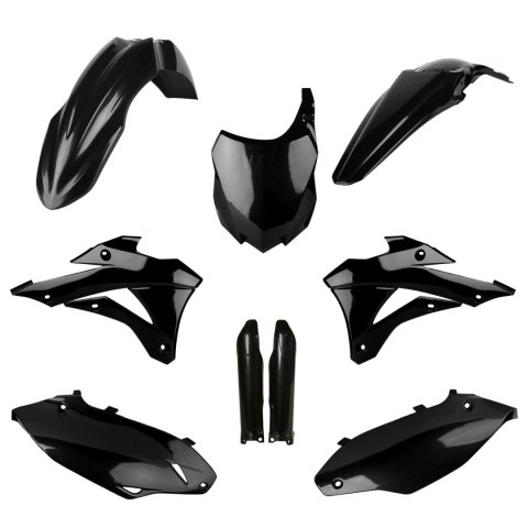 POLISPORT KOMPLET PLASTIKÓW (FULL KIT) KAWASAKI KX 250F '13-'16 W ZESTAWIE TABLICA PRZEDNIA (8659200003) I OSŁONY AMORTYZARORÓW  POLISPORT