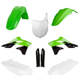 POLISPORT KOMPLET PLASTIKÓW (FULL KIT) KAWASAKI KX 250F '13-'16 W ZESTAWIE TABLICA PRZEDNIA (8659200003) I OSŁONY AMORTYZARORÓW  POLISPORT