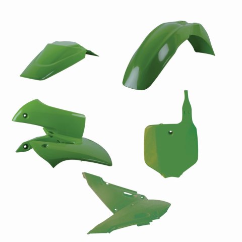POLISPORT KOMPLET PLASTIKÓW KAWASAKI KX 65 '00-'25 W ZESTAWIE TABLICA PRZEDNIA (8661500010) KOLOR ZIELONY POLISPORT