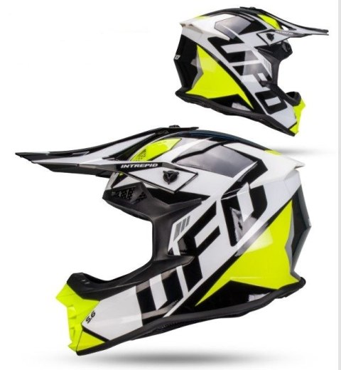 UFO 2026/01 KASK INTREPID CROSS KOLOR BIAŁY/CZARNY ROZMIAR XS ( ECE 22R06 ) - KOLEKCJA 2026 UFO