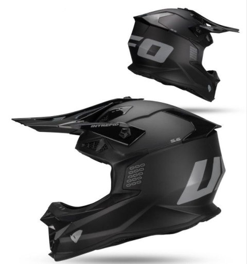 UFO 2026/01 KASK INTREPID CROSS KOLOR CZARNY/SZARY ROZMIAR XS ( ECE 22R06 ) - KOLEKCJA 2026 UFO