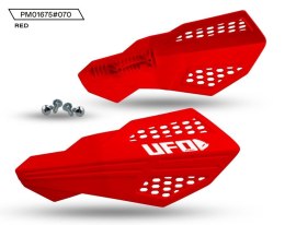 UFO OSŁONY RĄK (HANDBARY) HORUS KOLOR CZERWONY (LISTKI - POTRZEBNE MOCOWANIE PM01669, PM01665, PM01666 LUB PM01667) - ZASTĘPUJE  UFO