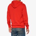 100 PROCENT BLUZA NA ZAMEK OFFICIAL ZIP HOODIE FLEECE RED KOLOR CZERWONY ROZMIAR S 100 PROCENT