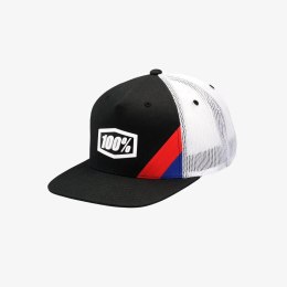 100 PROCENT CZAPKA Z DASZKIEM CORNERSTONE X-FIT TRUCKER CAP BLACK KOLOR CZARNY 100 PROCENT