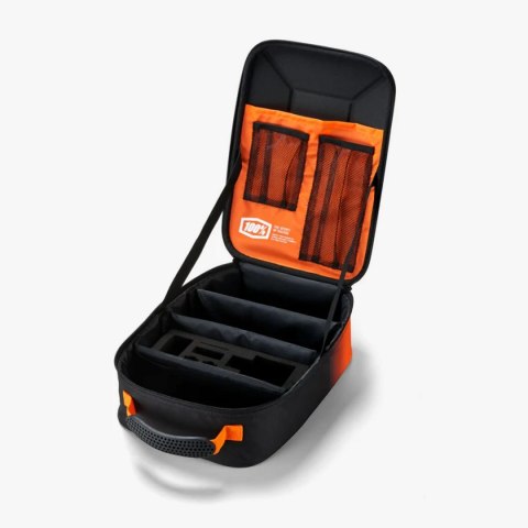 100 PROCENT GOGGLE CASE CRUSH BLACK/ORANGE - PUDEŁKO / ETUI / CASE NA GOGLE - KOLOR CZARNY/POMARAŃCZOWY 100 PROCENT