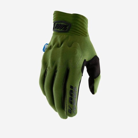 100 PROCENT RĘKAWICE CROSS/ENDURO COGNITO SMART SHOCK ARMY GREEN KOLOR ZIELONY ROZMIAR S 100 PROCENT