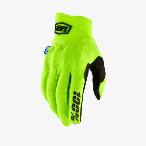 100 PROCENT RĘKAWICE CROSS/ENDURO COGNITO SMART SHOCK FLUO YELLOW KOLOR ŻÓŁTY FLUO ROZMIAR M 100 PROCENT